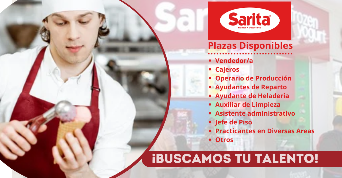HELADOS SARITA - CREA FERIA DE EMPLEOS