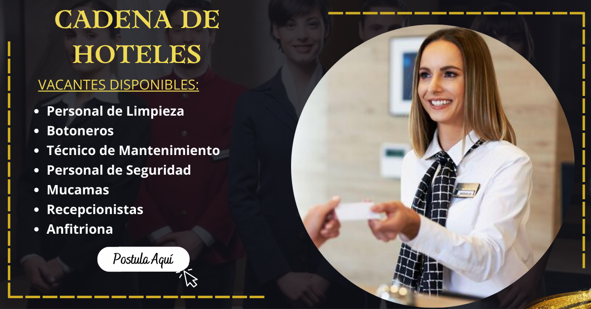 Convocatoria Laboral- HOTELES